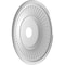Ekena Millwork Berkshire Thermoformed PVC Ceiling Medallion Fits Canopies up to 10 1/8-in., Aged Dark Steel CMP22BECST - alternate 2